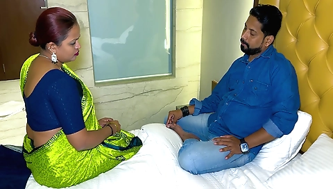 Horny indian milf caught cheating in the workhouse