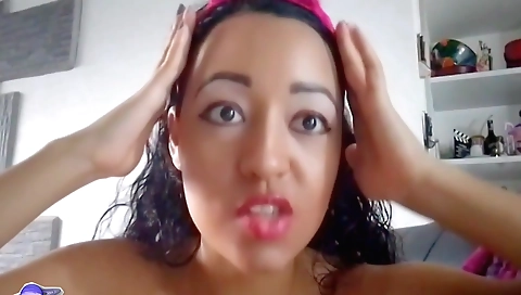 Sexy brunette in a fetish video 100% in hardcore sex
