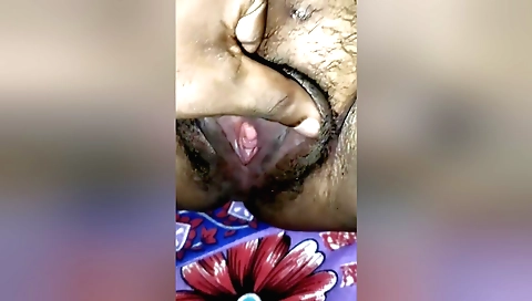 Hairy Indian teen playing with her Boudi and Bihari