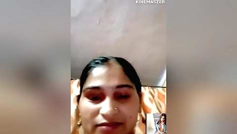 Indian milf plays with her hairy pussy with a dildo