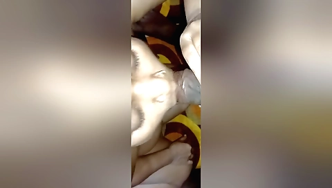 Indian girl with nice natural breasts sucks big cock
